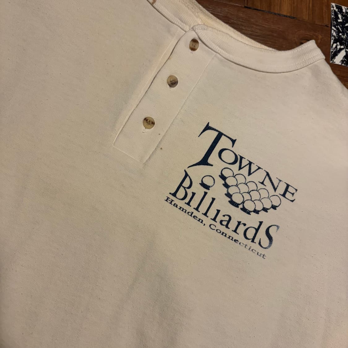 90s Anvil Billards 싱글스티치 헨리넥 티셔츠 상품이미지3