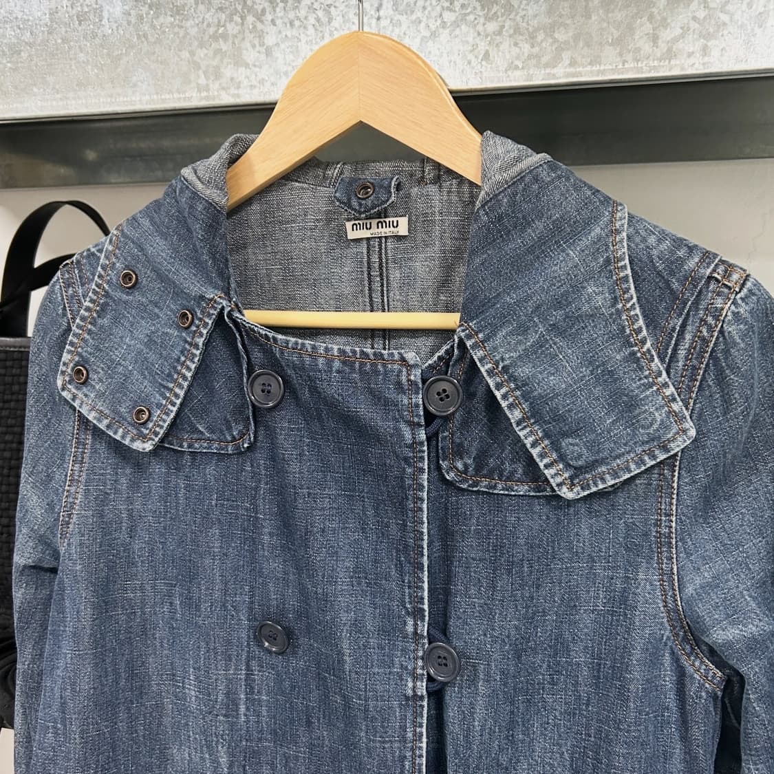 00s 미우미우 데님 후드 파카 상품이미지6