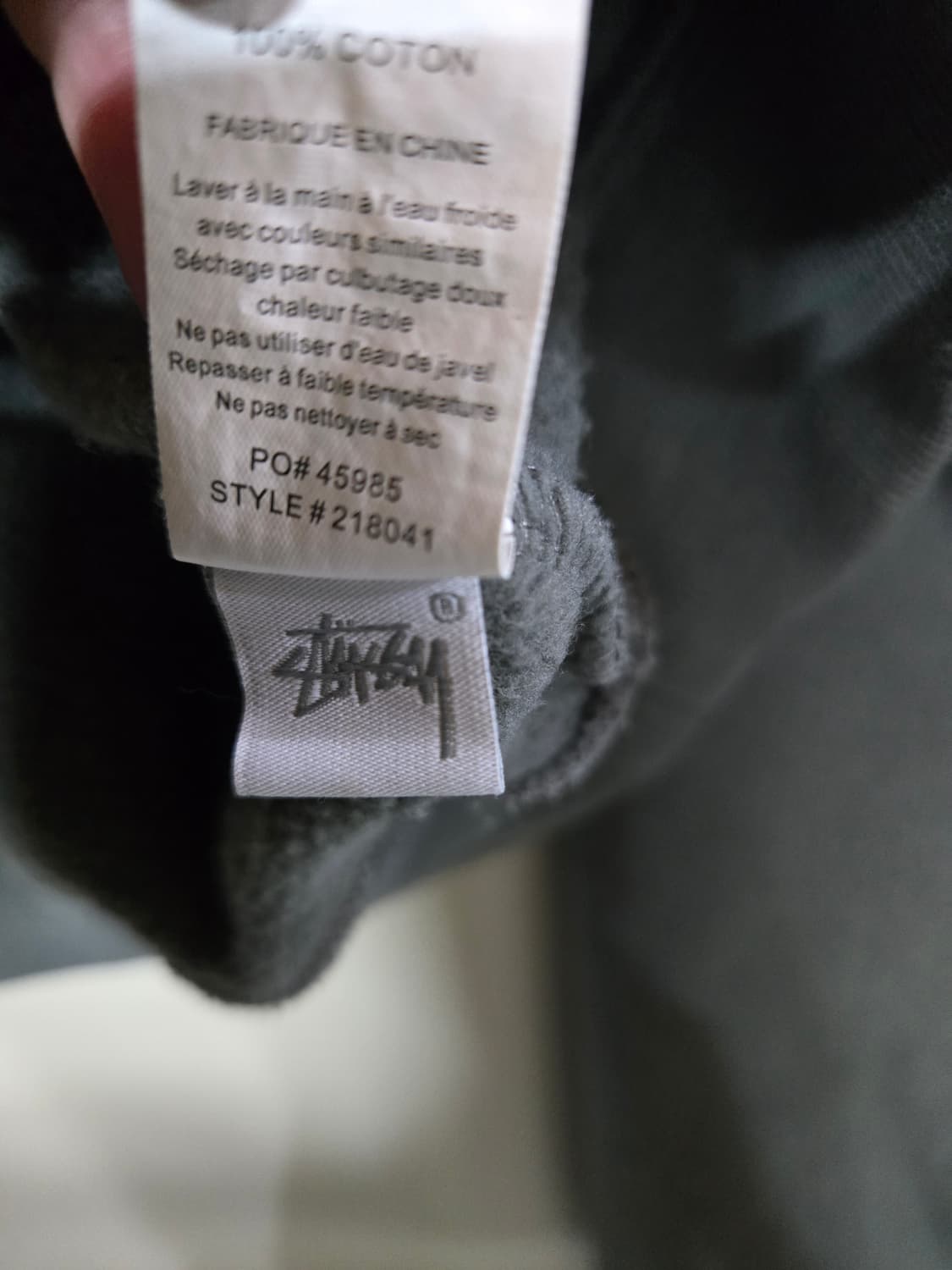 스투시 civil 크롭 기모 후드 XS 상품이미지7