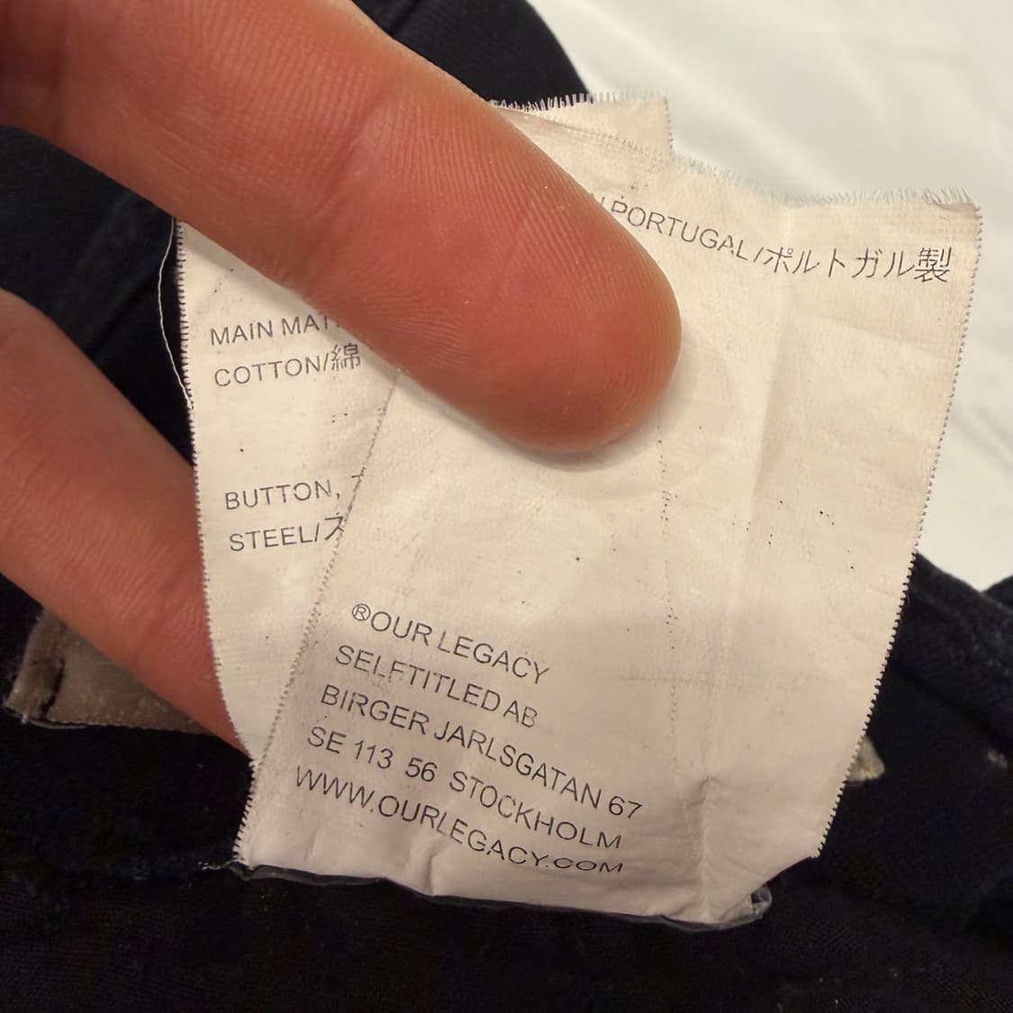 아워레가시 캔버스 블랙 마운트 카고 팬츠 34 inch 상품이미지9