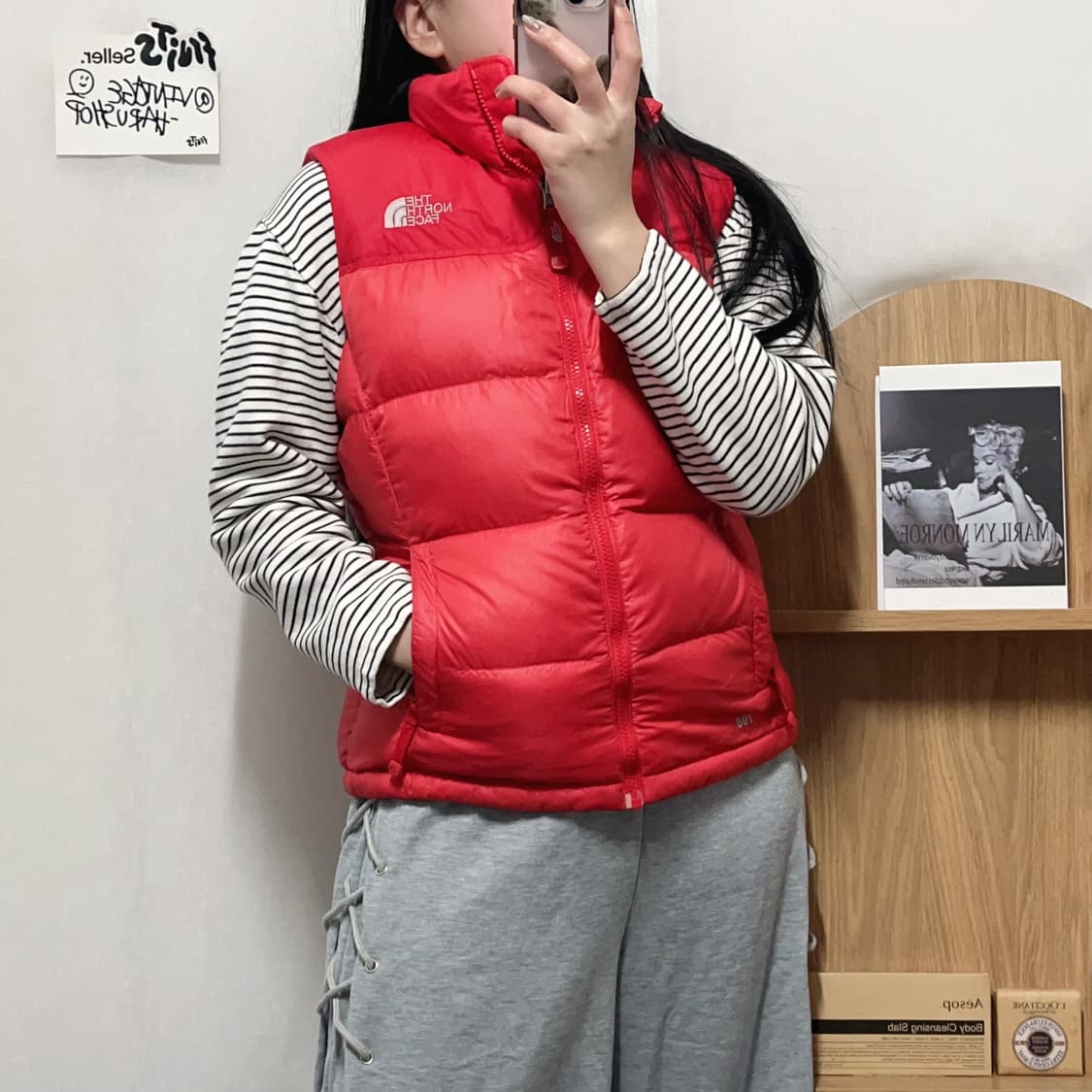 [정품] 노스페이스 레드 700 조끼 패딩 [ 85 ] 상품이미지1