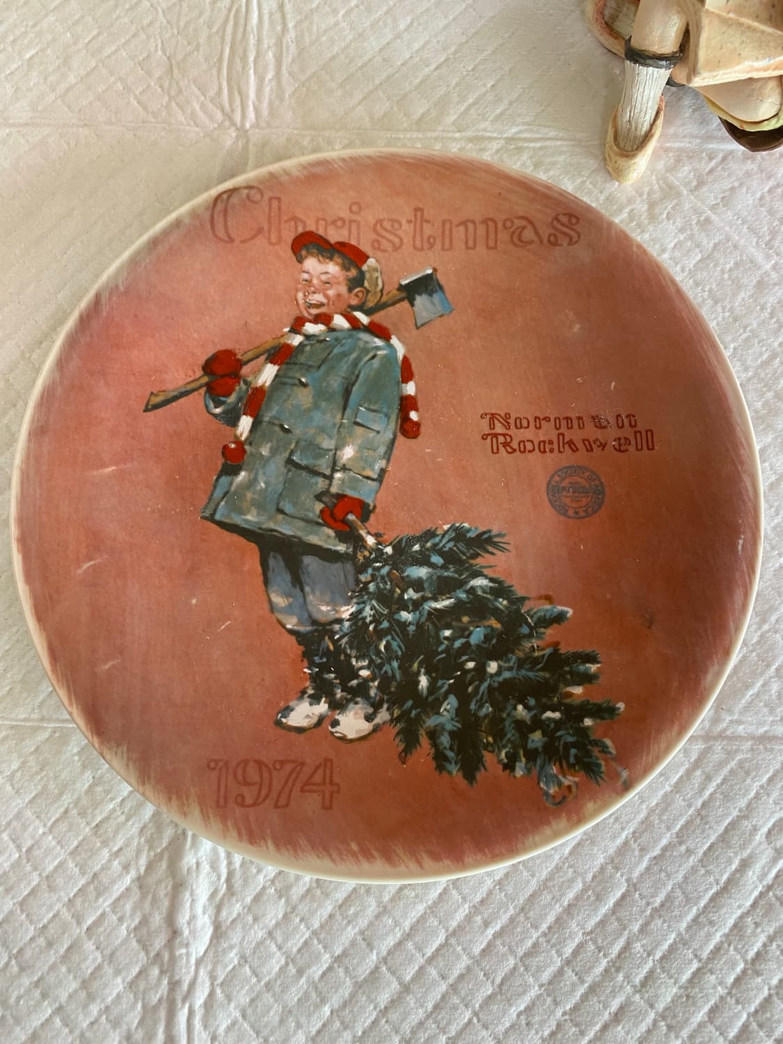 노먼록웰 크리스마스 장식 접시 상품이미지3