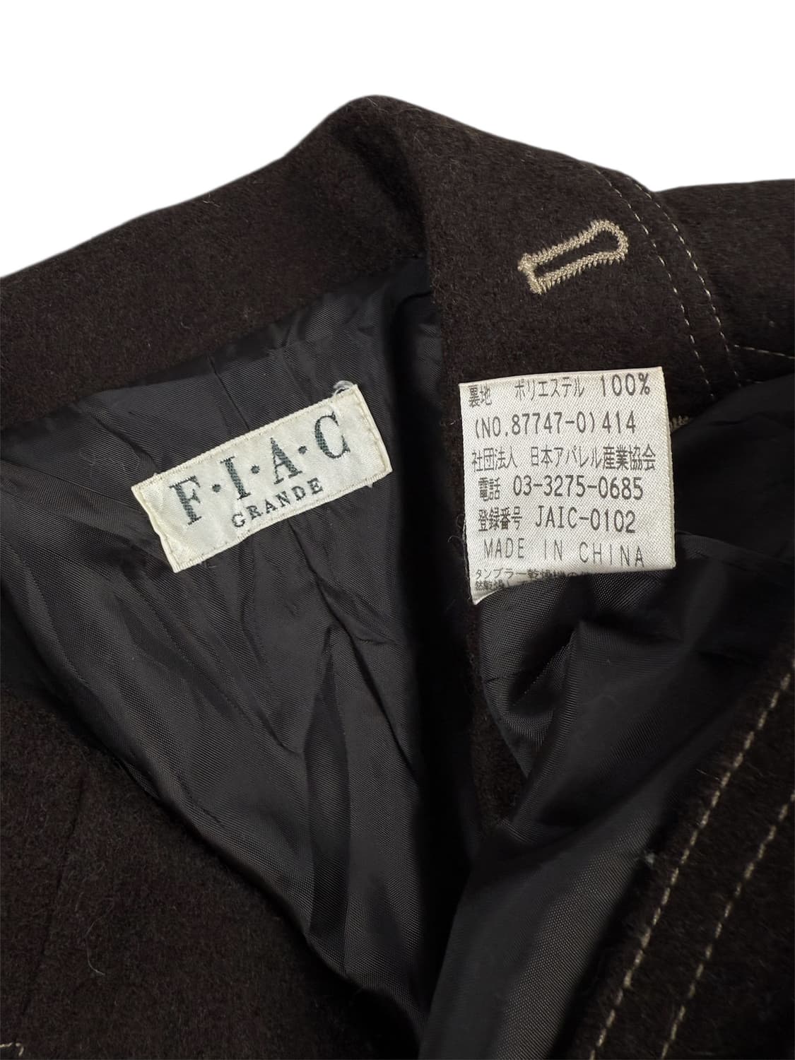 fiac grande 스티치 울 자켓 상품이미지5