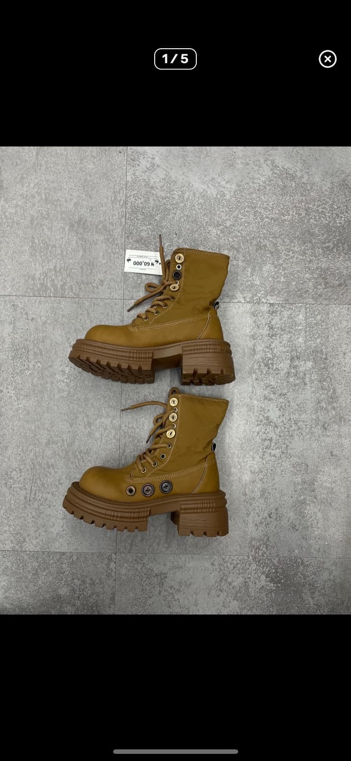 빈티지 하이탑 단추 통굽부츠 A3464 상품이미지1