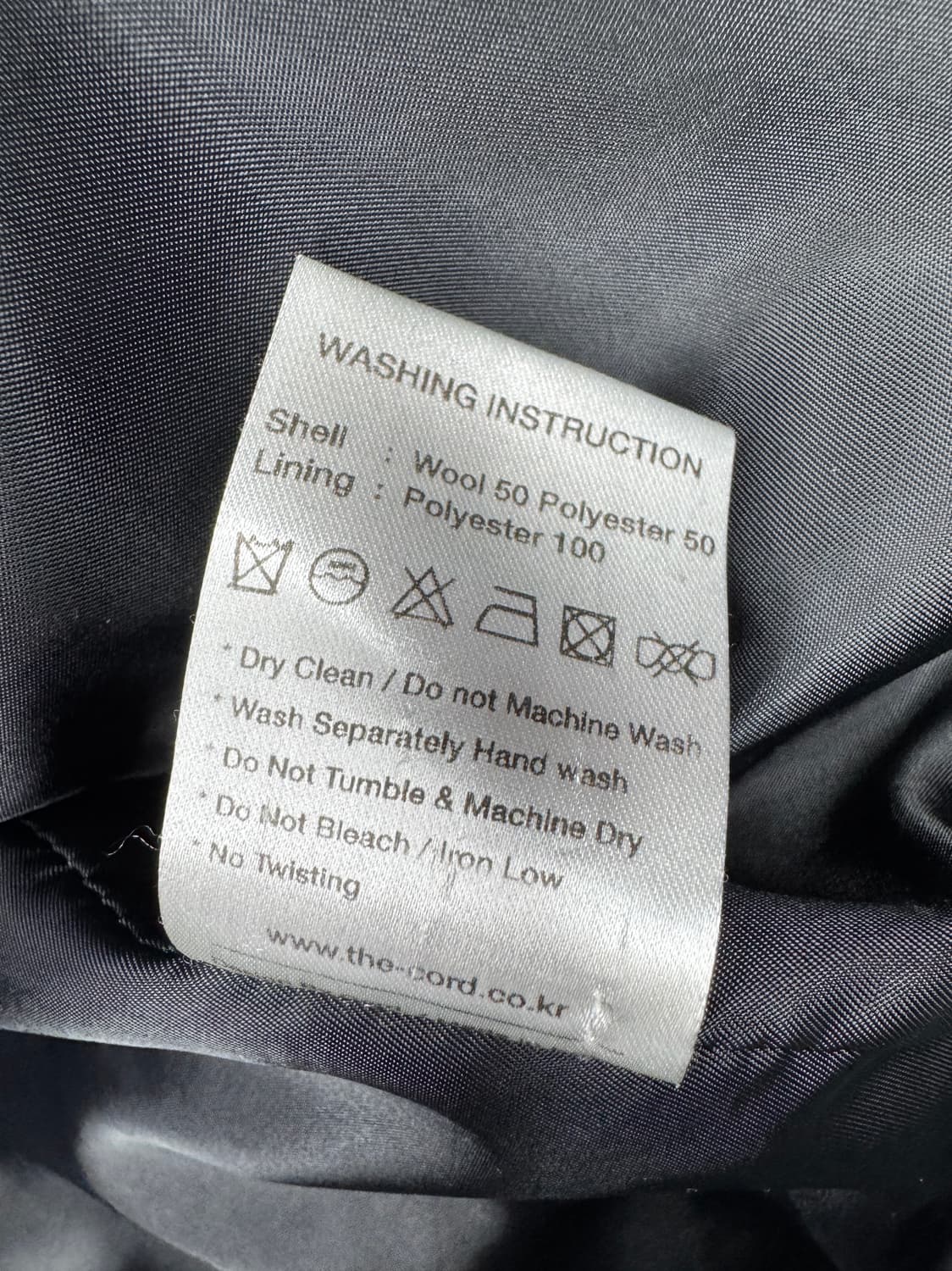 Cord 메탈 버클 울 블루종 metal buckle wool  블랙 M 상품이미지5