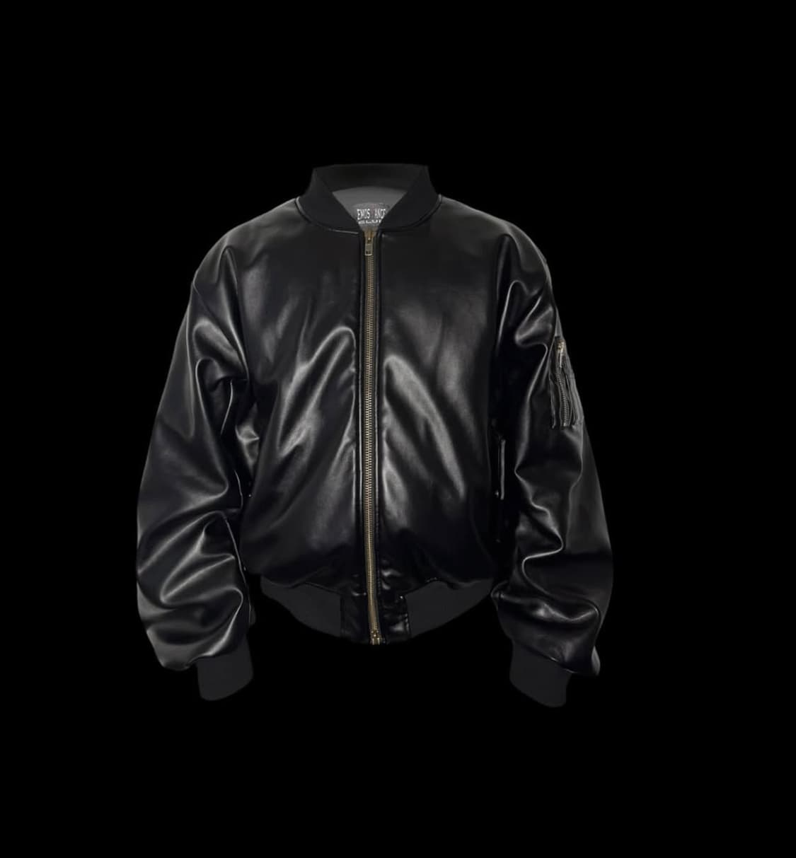 에모스탠스클럽 비건 레더 봄버 상품이미지1