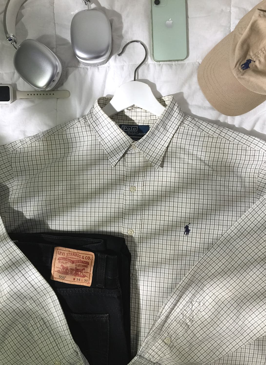 (MAN) 폴로랄프로렌 체크셔츠 XL 상품이미지1