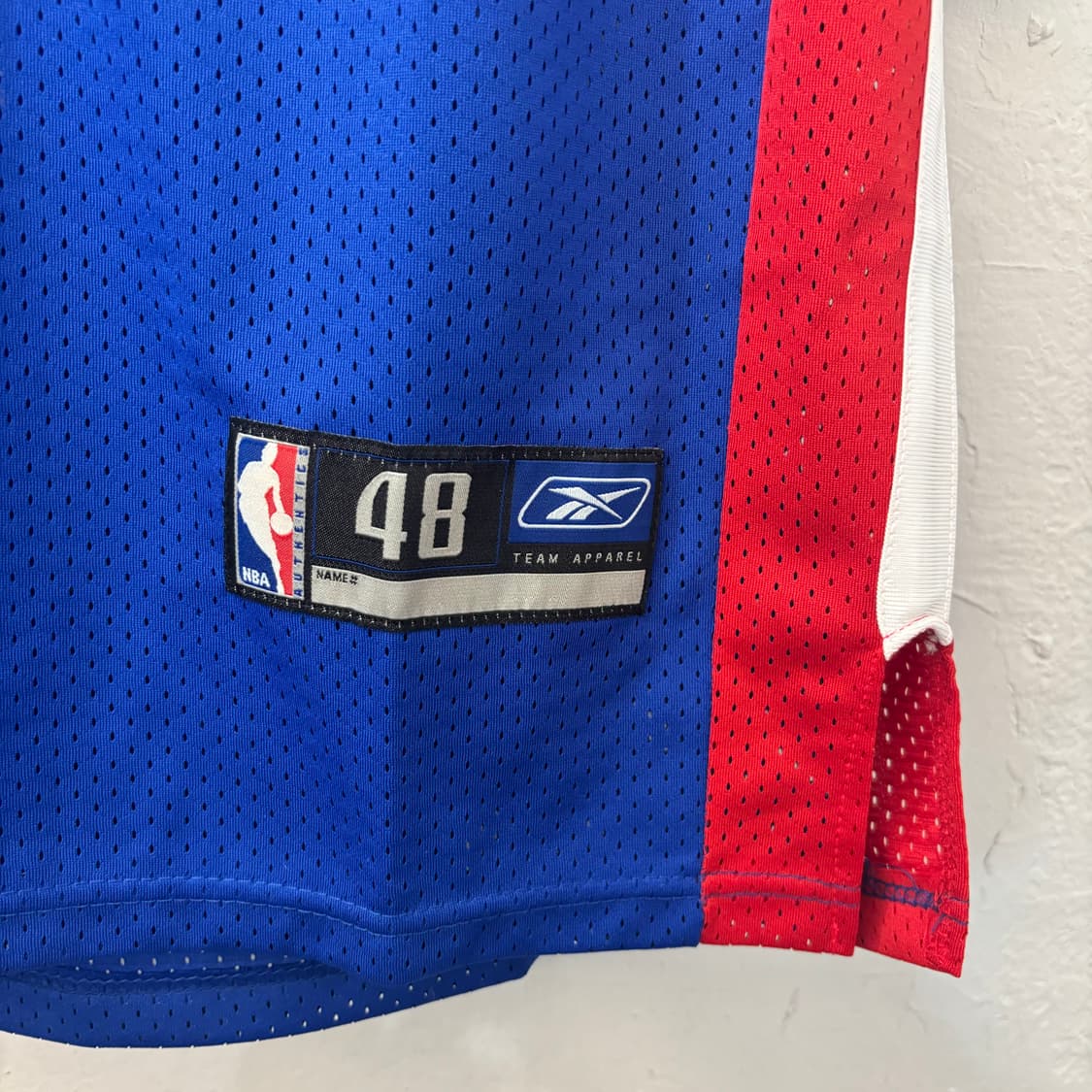 NBA X 리복 디트로이트 피스톤즈 슬리브리스 유니폼 XL 상품이미지6