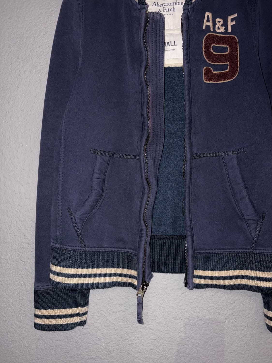 아베크롬비 배색 코튼 집업 상품이미지8