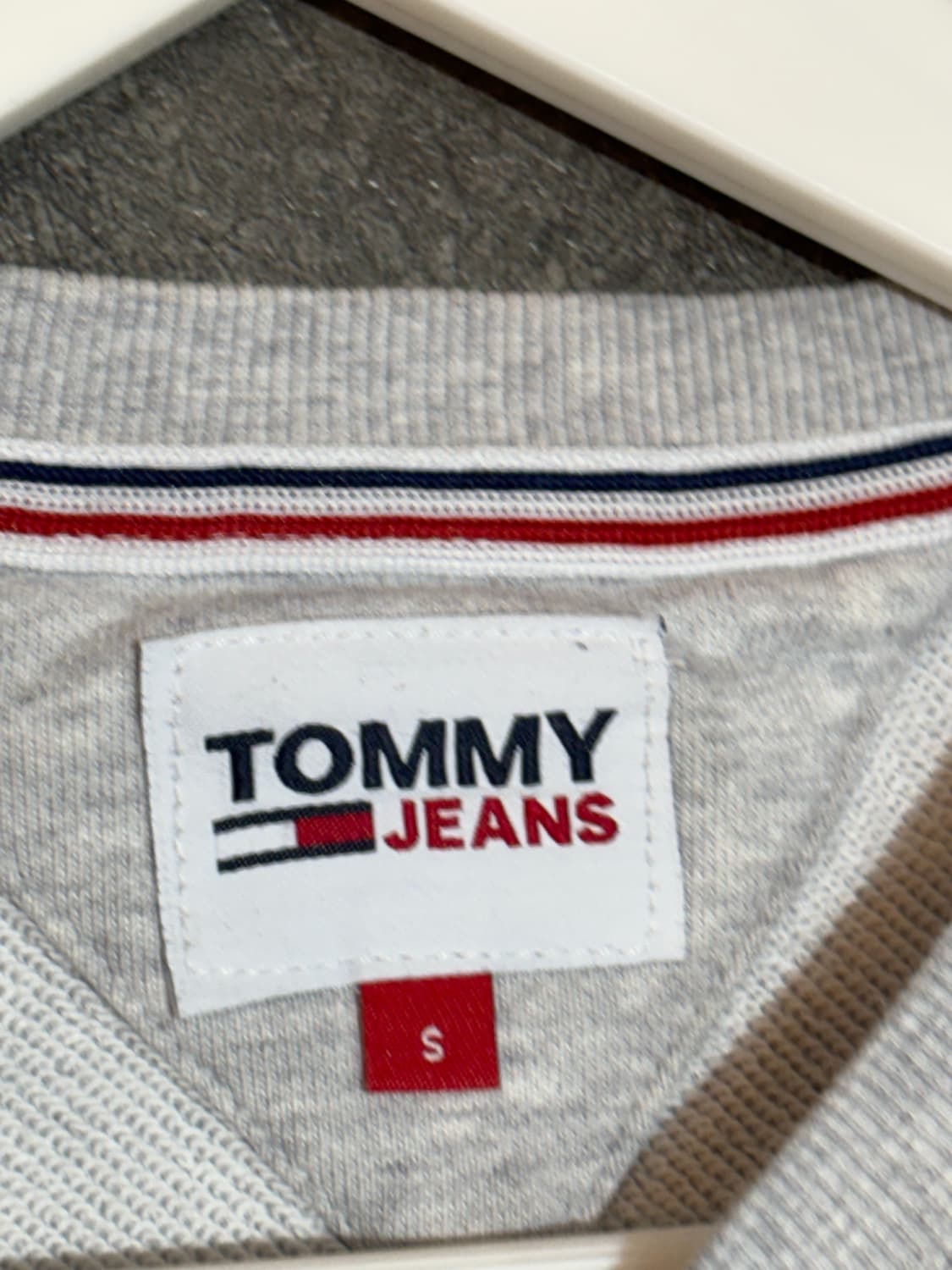 타미 진스 맨투맨 그레이 S사이즈 상품이미지5