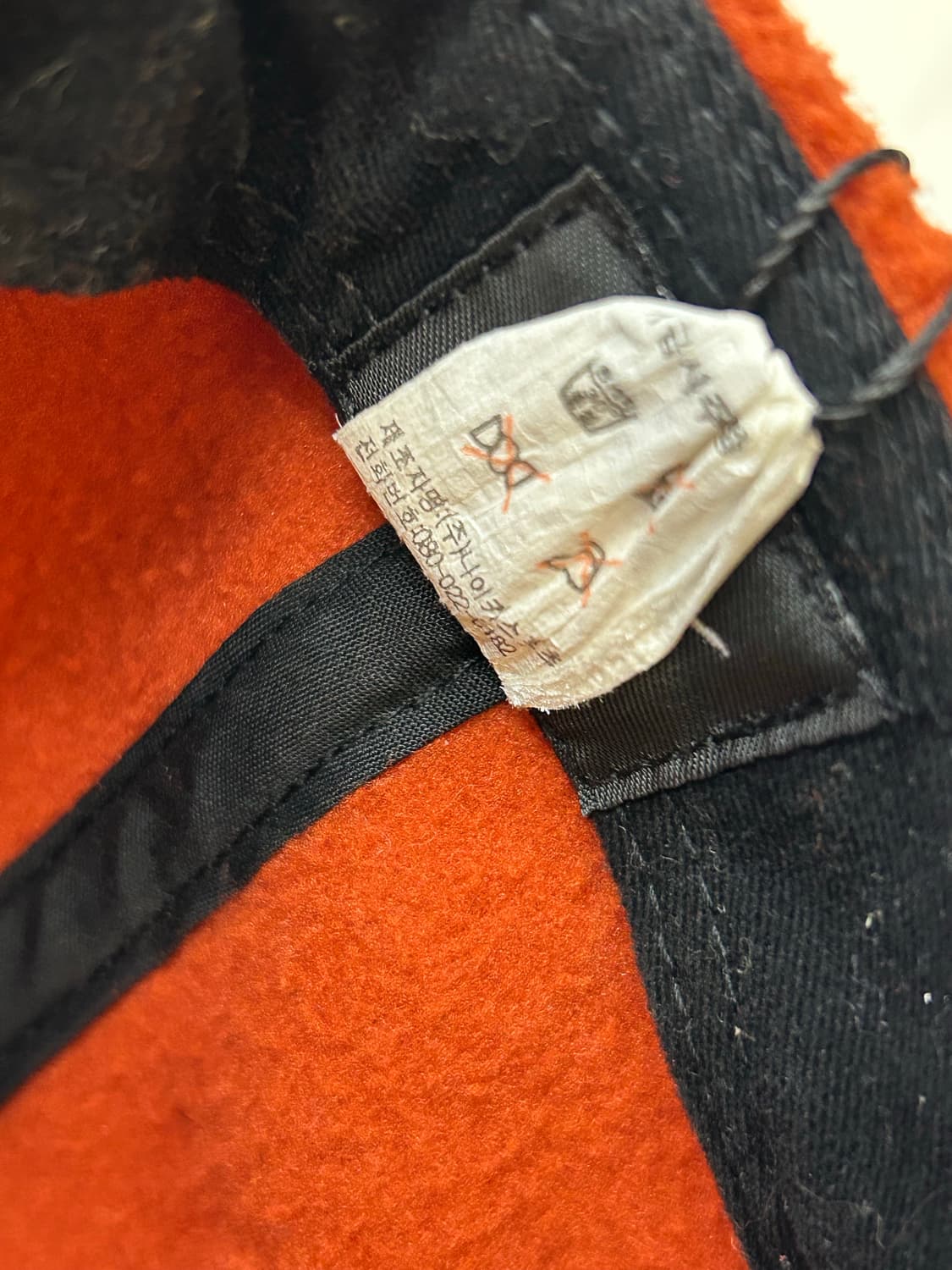 90s Nike 플리스 오렌지 컬러 볼캡 상품이미지6