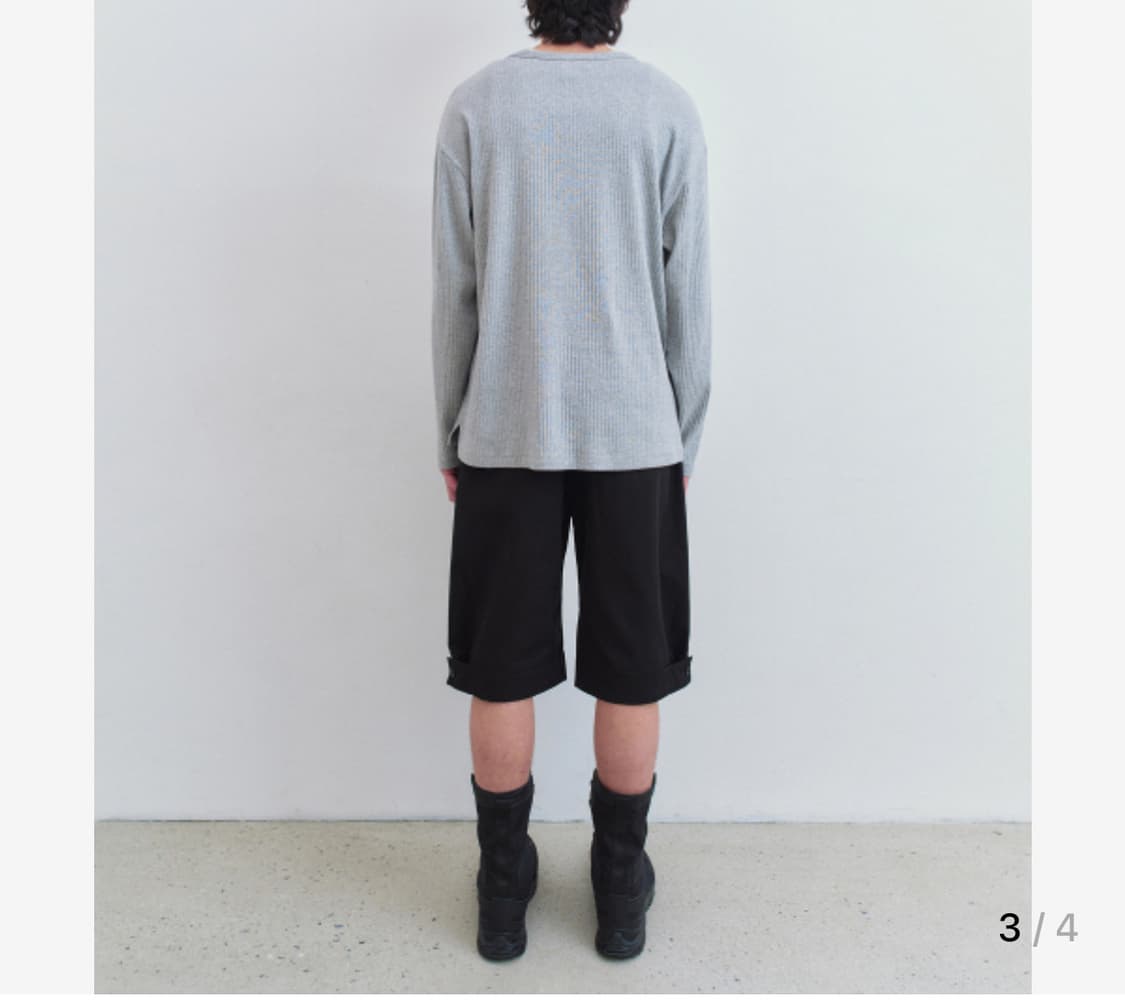 인사일런스 헨리넥 롱슬리브 티셔츠 L 상품이미지4