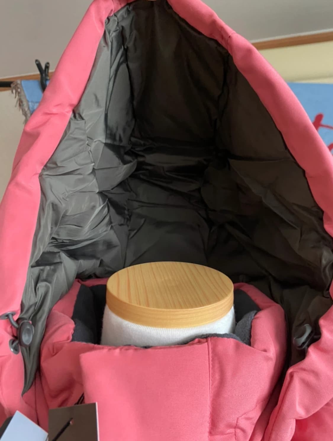 Jeep 핑크 후드 패딩 조끼 S 상품이미지3