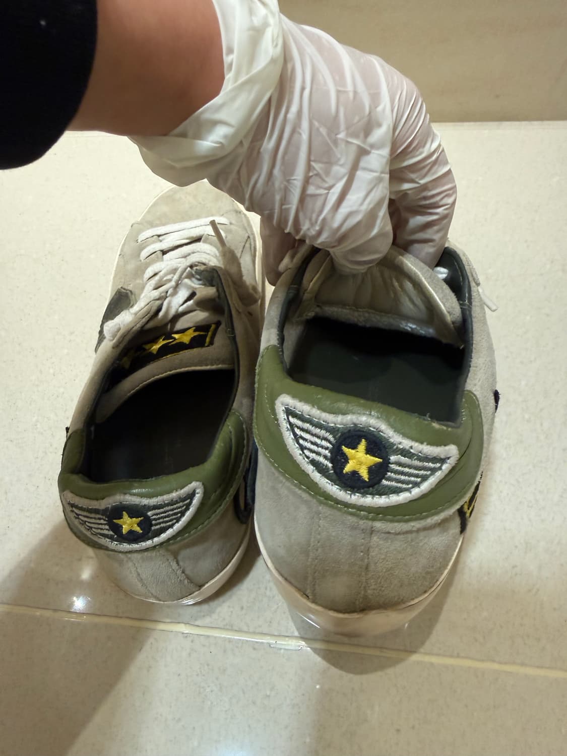 필립모델 스웨이드 명품 스니커즈 37 운동화 240 여성단화 상품이미지4