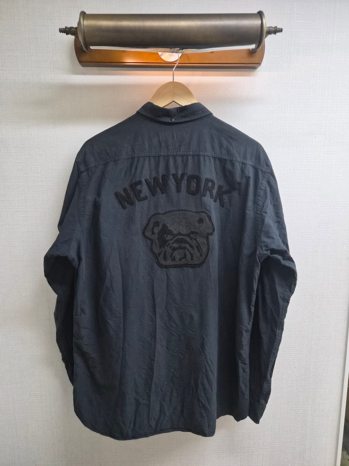 L) 폴로 랄프로렌 뉴욕 불독 자수 셔츠 팝니다 상품이미지2