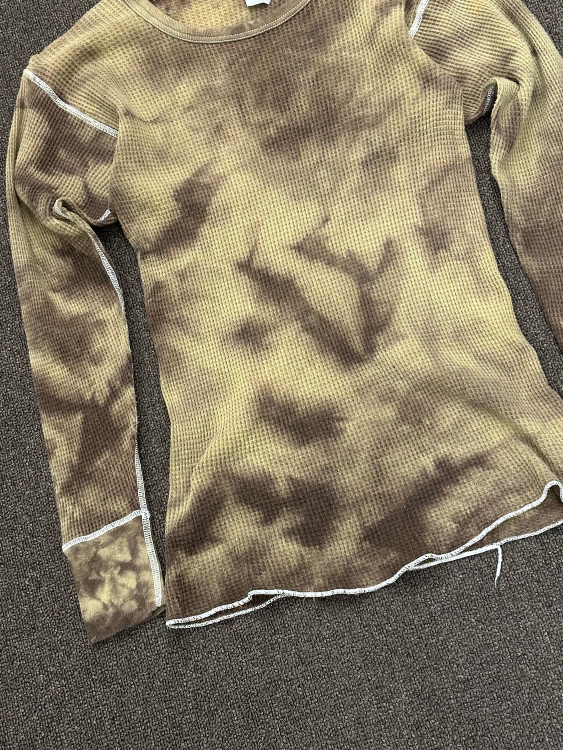 M)Japanese vintage 타이다이 와플 크루넥 롱슬리브 상품이미지2