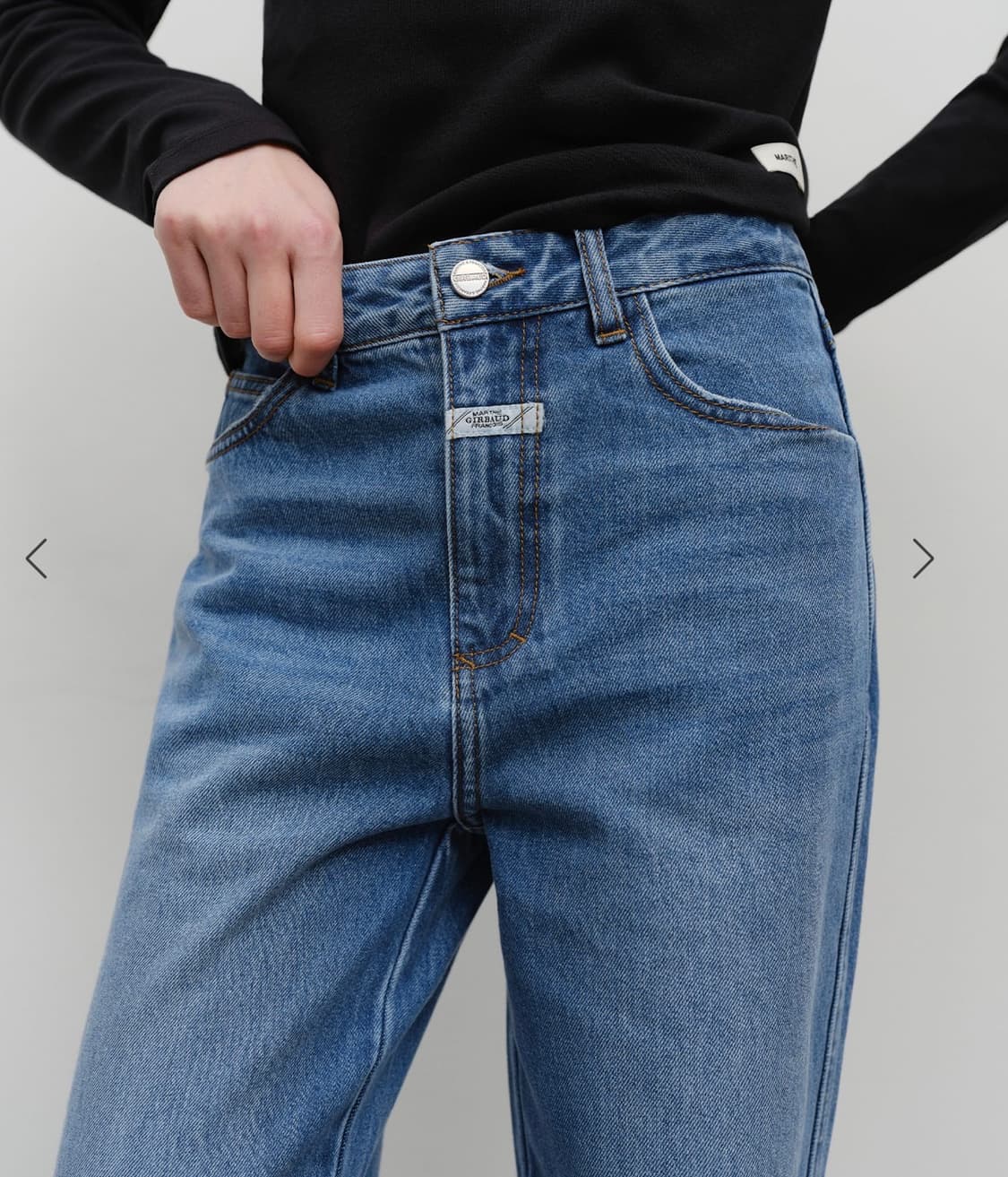  마리떼 데님 HIGH STRAIGHT DENIM PANTS blue  상품이미지2