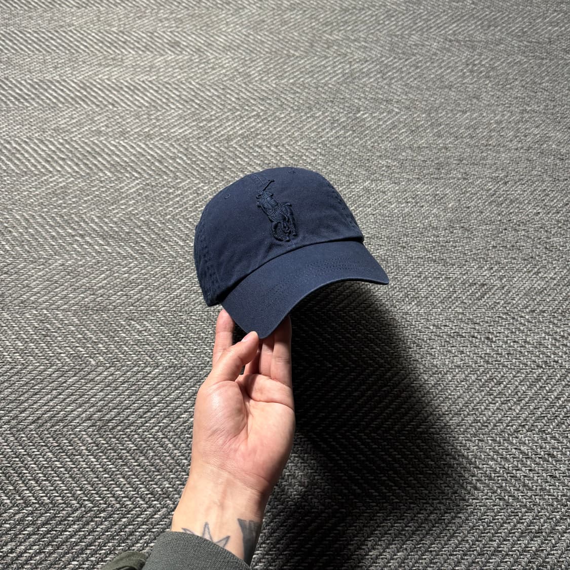 폴로랄프로렌 빅포니 디몬트 치노 네이비 볼캡 OS 상품이미지2