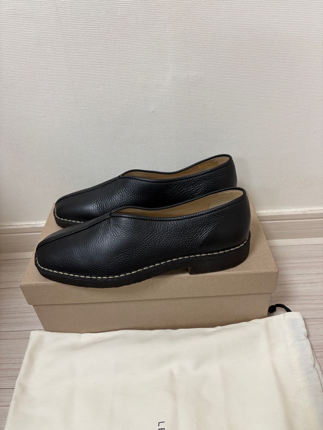 [41] (새상품) 르메르 파이프 크레페 레더 로퍼 상품이미지4