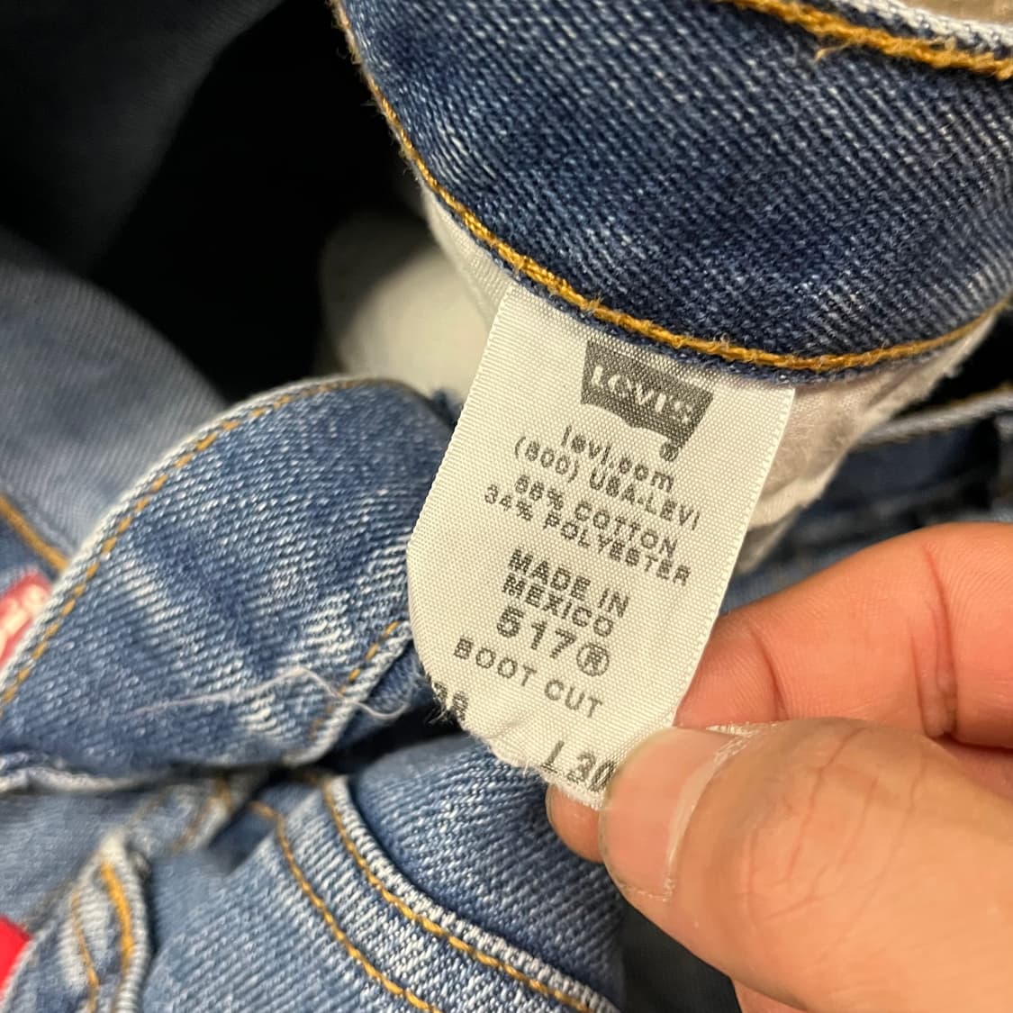 00s Levis517 데님 팬츠 (35“) 상품이미지6