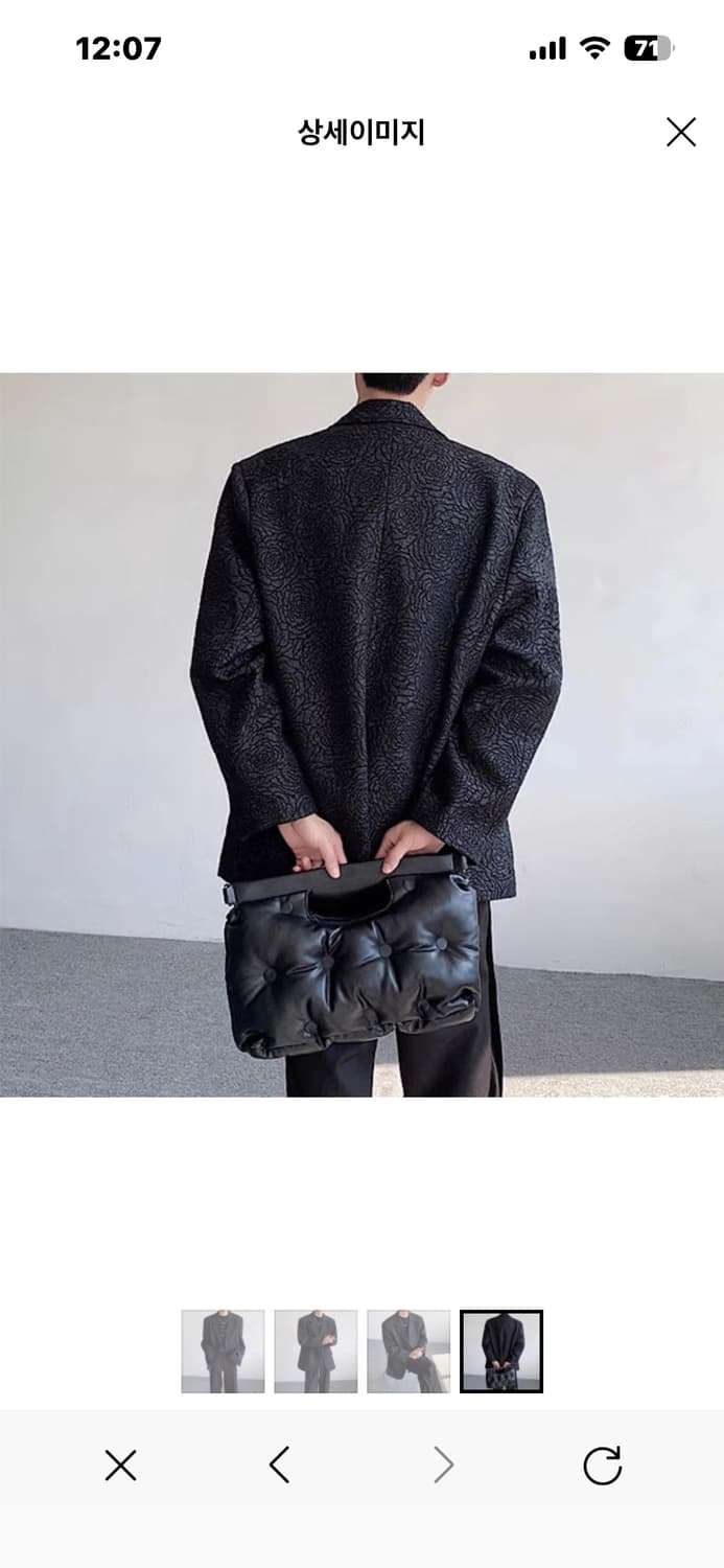 남자 엠보 플라워 블레이저 새상품 상품이미지4