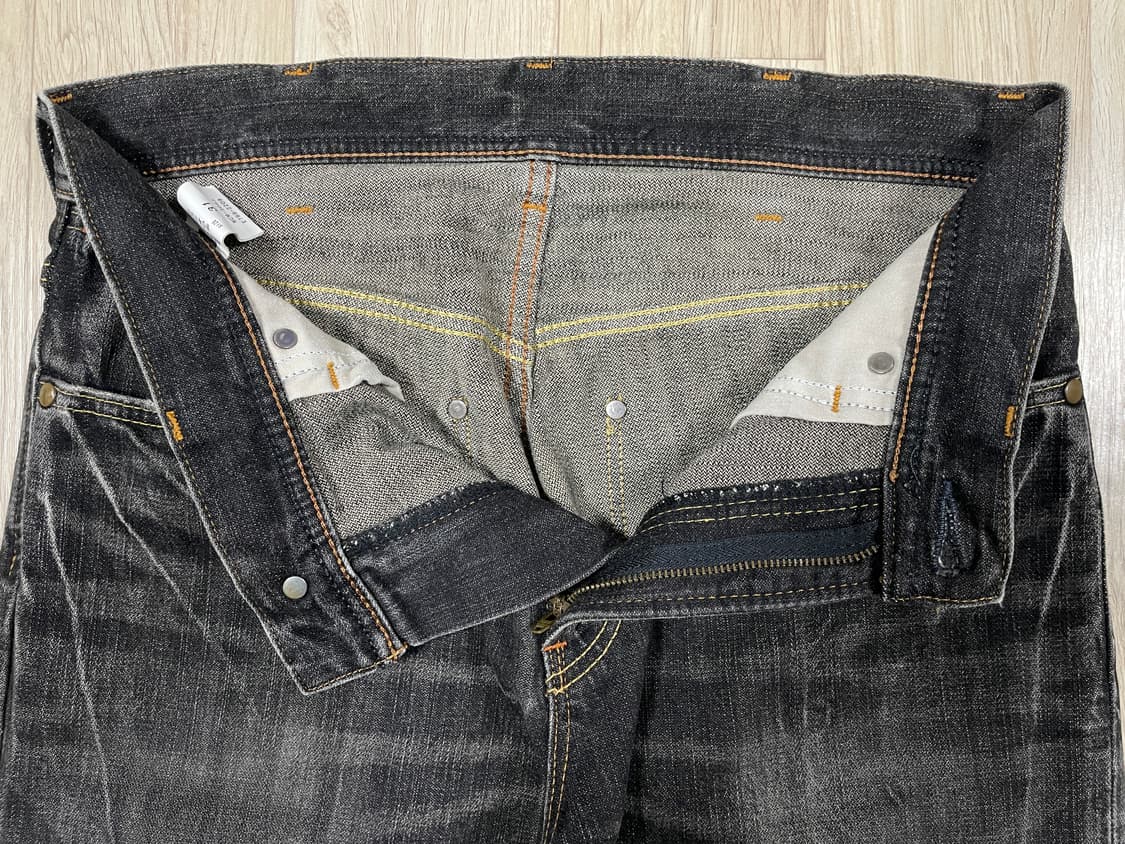 31) 랭글러 재팬 흑청 하드워싱 데님팬츠 상품이미지5