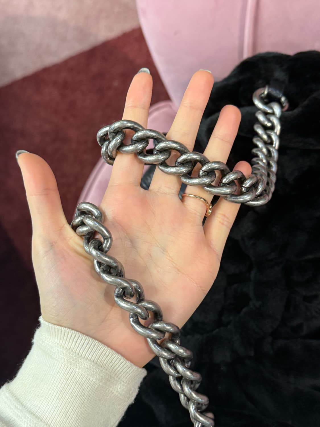 (정품)샤넬 시어링퍼체인백 상품이미지5