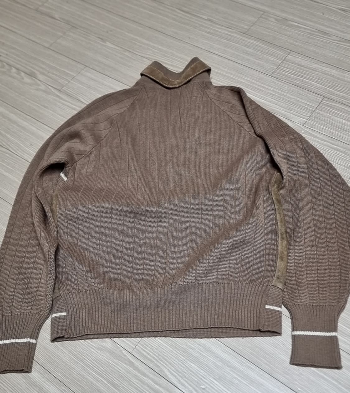 영국제 가비치gabicci 스웨이드 니트 브라운 풀오버(남성S 여성L) 상품이미지4