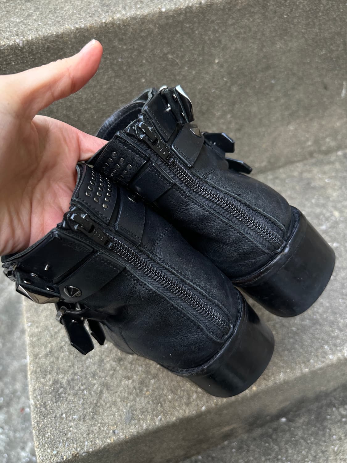 Metro City Punk stud bondage boots 상품이미지7