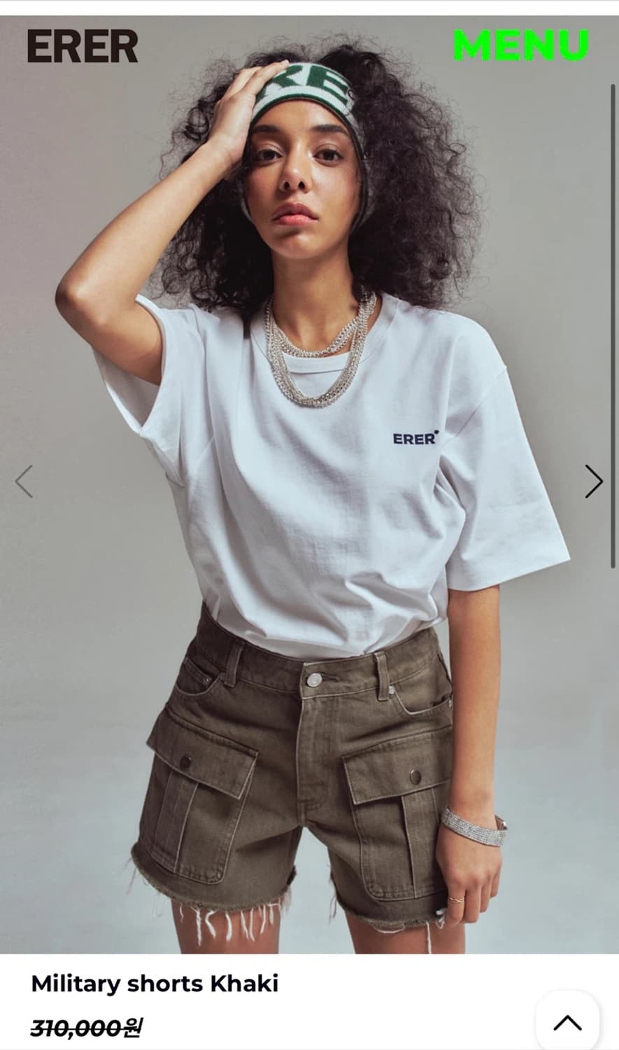 에르에르 밀리터리 쇼츠 1 새상품 (3100000원) 상품이미지2