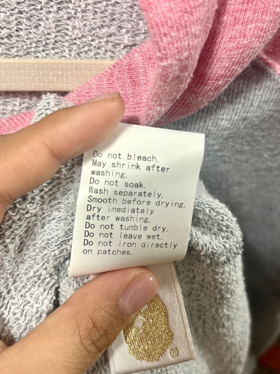 베이프 희귀 매물 핑크 그레이 후드티 상품이미지10