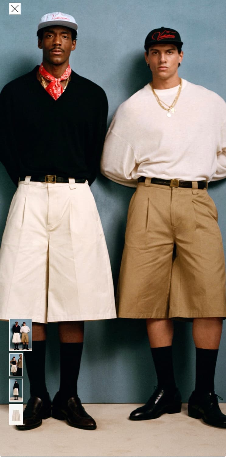 자라 윌리차바리아 와이드핏 턱 디테일 버뮤다팬츠 상품이미지1