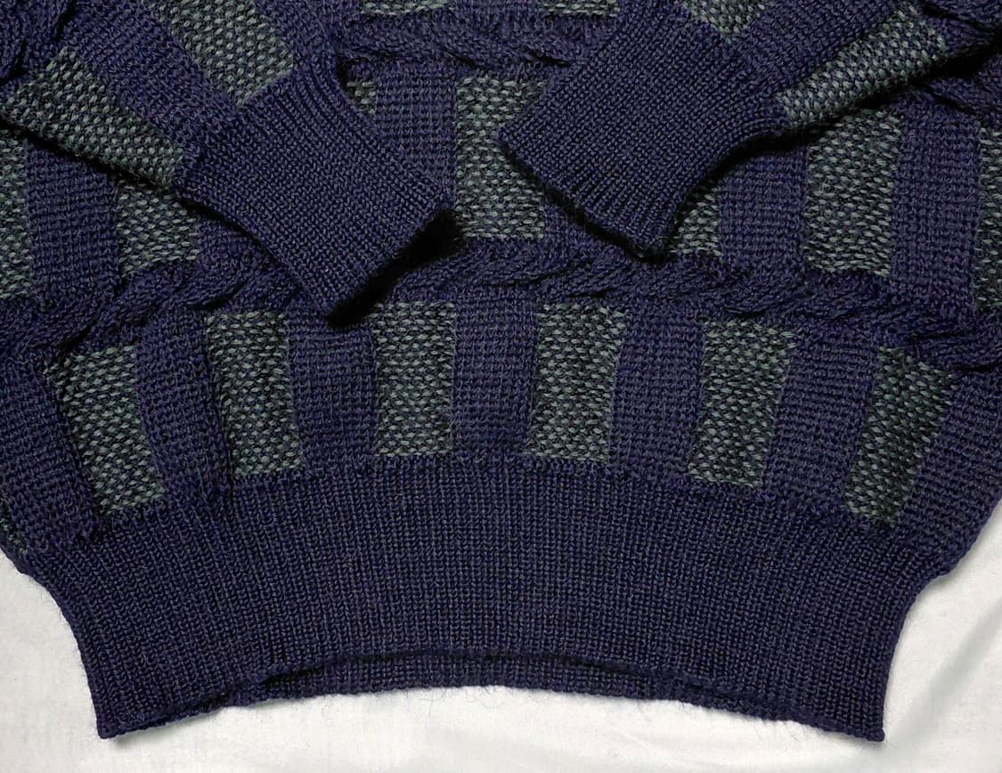 90’s 나이가이 “Demain Clair” 3D 케이블 울 스웨터(M) 상품이미지9