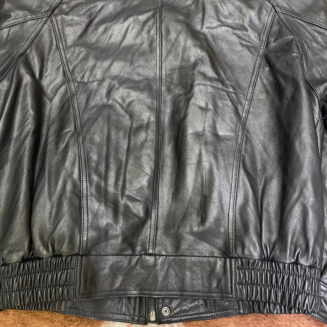 90's 빈티지 레더 자켓 상품이미지9