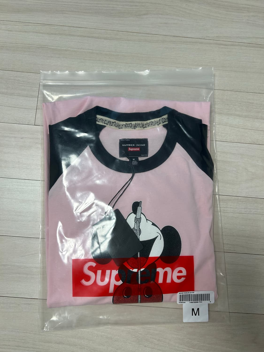 (M) 슈프림x넘버나인x미키마우스 롱슬리브-25fw 상품이미지9