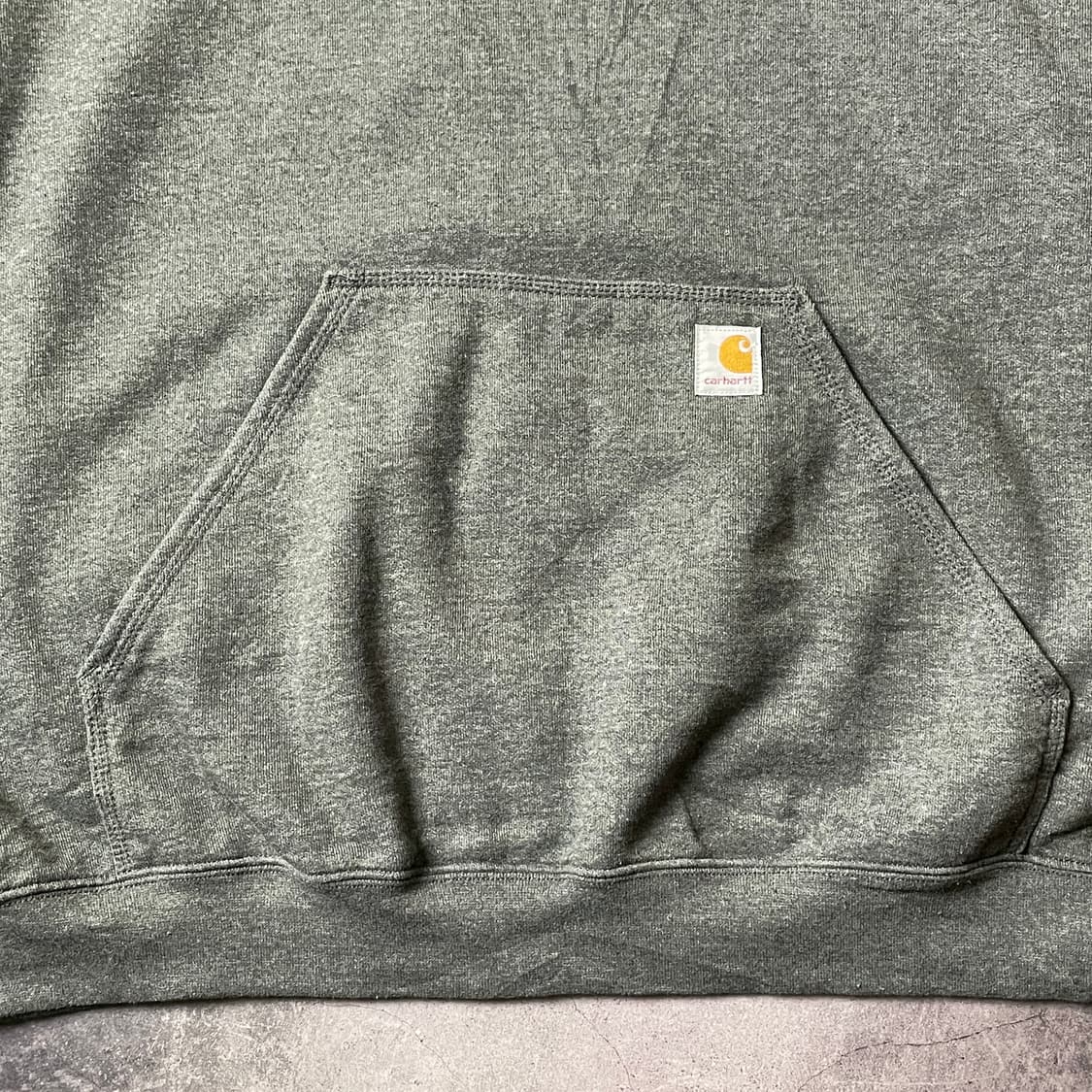 CARHARTT 칼하트 빈티지 그레이 기모 후드티 A00434 상품이미지4