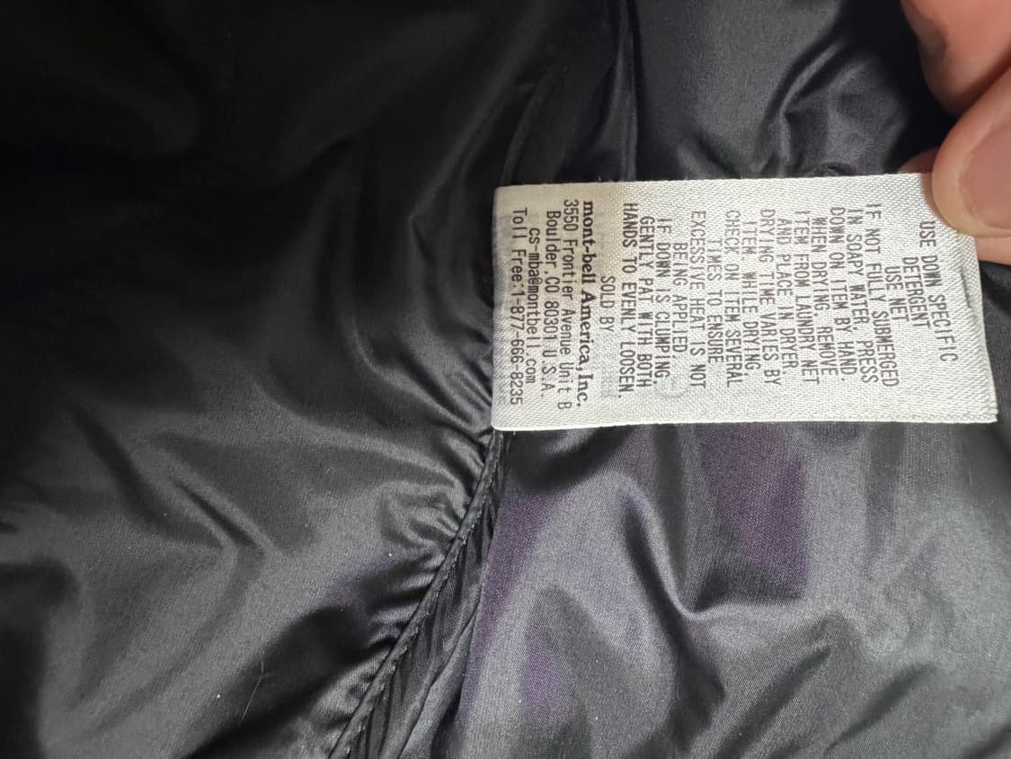 몽벨 라이트 알파인 다운 파카 블랙 새상품급 S사이즈 상품이미지7