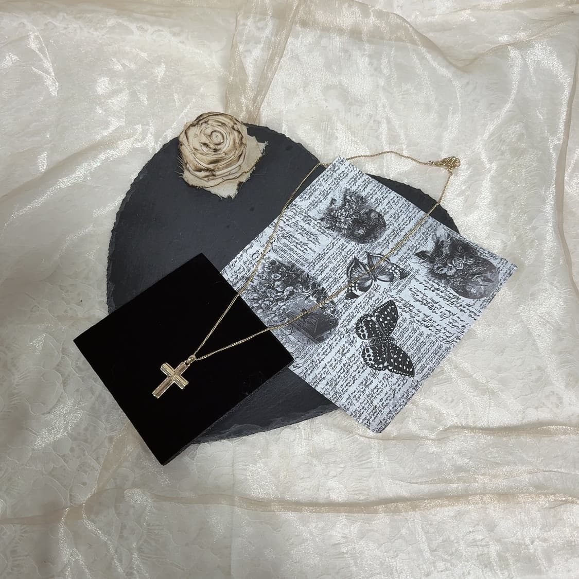 빈티지 십자가 쿠바체인 목걸이 상품이미지2