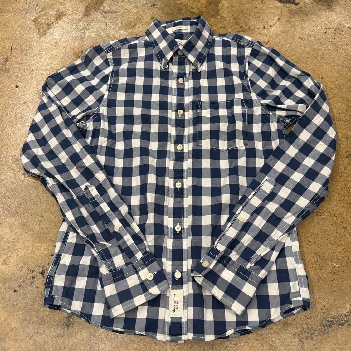 [정품/S] 아베크롬비 체크 남방 셔츠 b16 상품이미지2