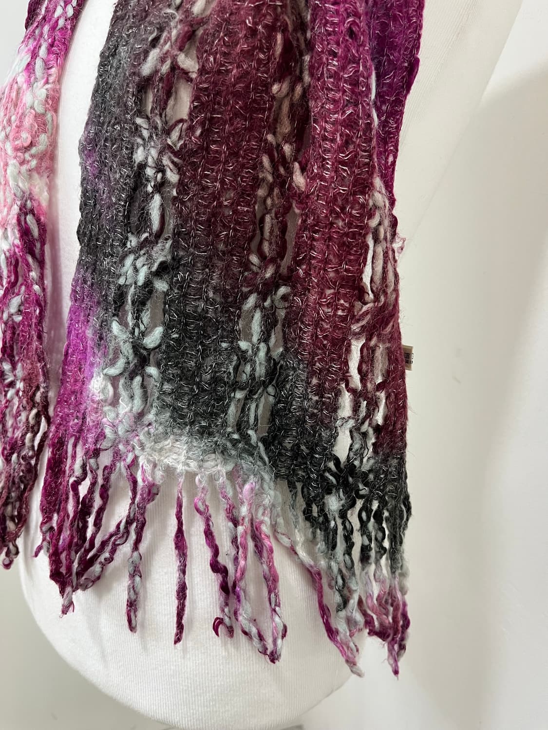 일본빈티지 모리걸 뜨개 패턴 머플러 상품이미지6