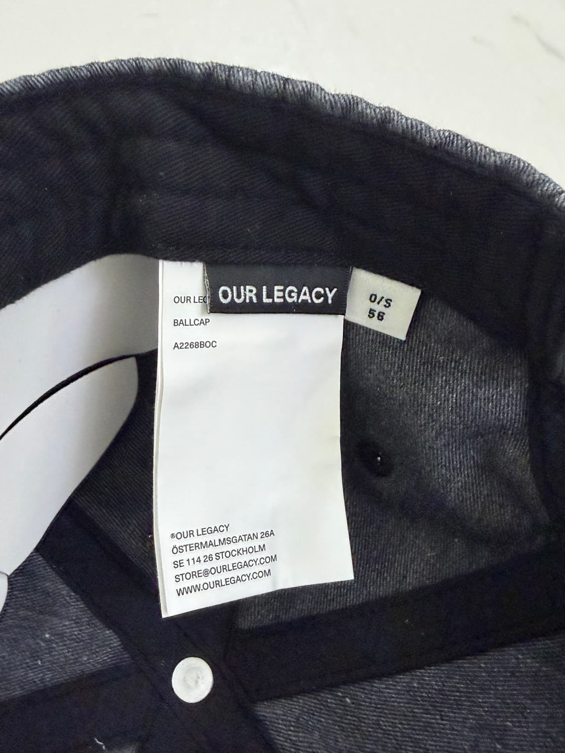 아워레가시(Our Legacy) 볼캡 옥토 워시 상품이미지4