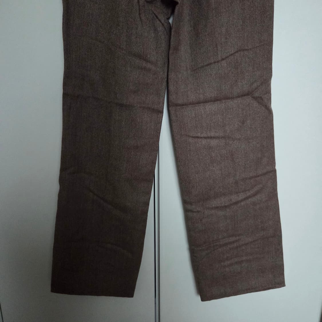 일본빈티지 브라운 울 슬랙스 33-34 상품이미지5