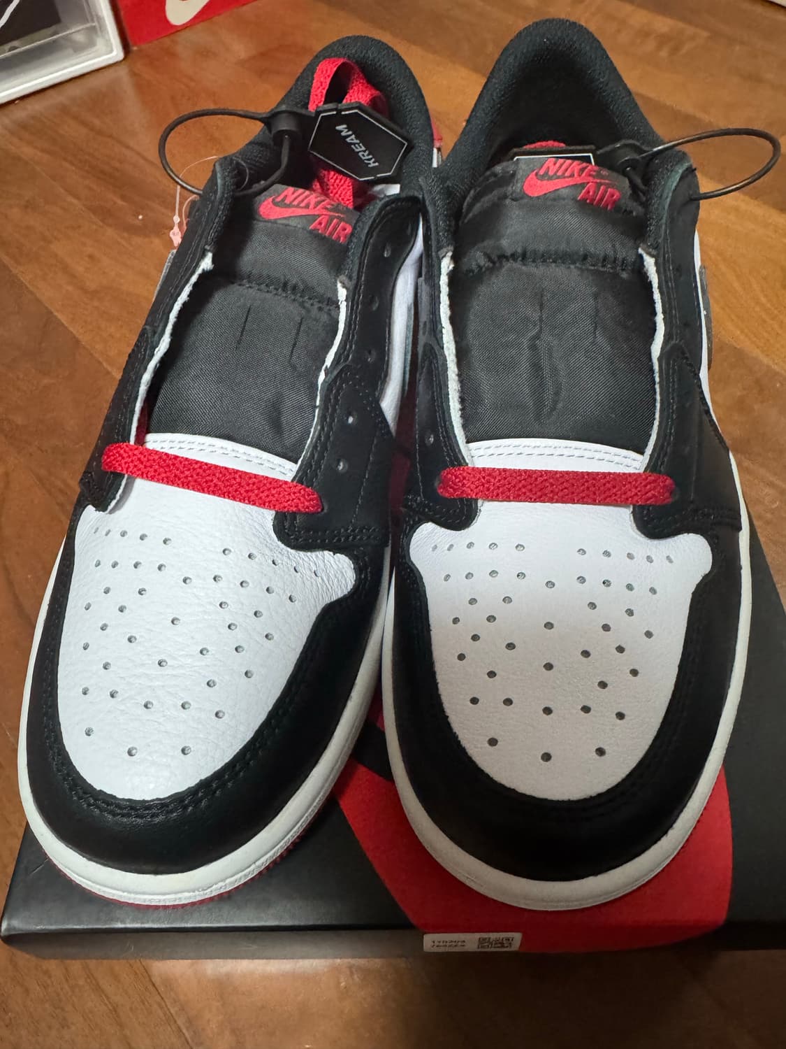 정품새제품 나이키 조던1 로우 OG 블랙토 270mm 상품이미지2