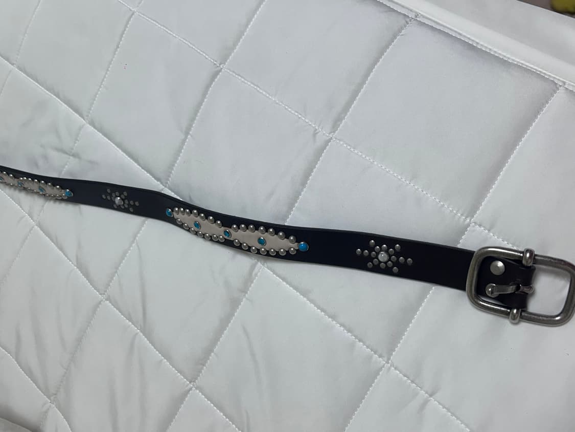 레이브 스터드 벨트 브라운벨트 보헤미안 상품이미지3