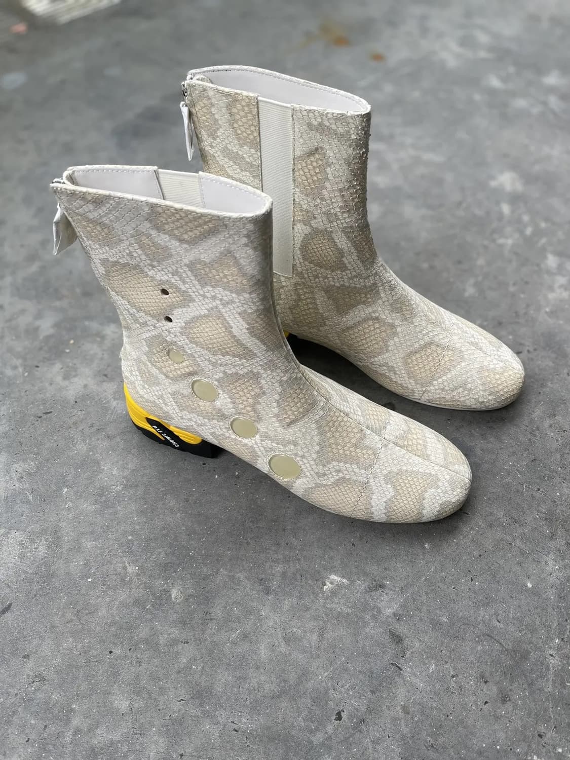 라프시몬스 솔라리스 21 스네이크스킨 부츠 상품이미지2