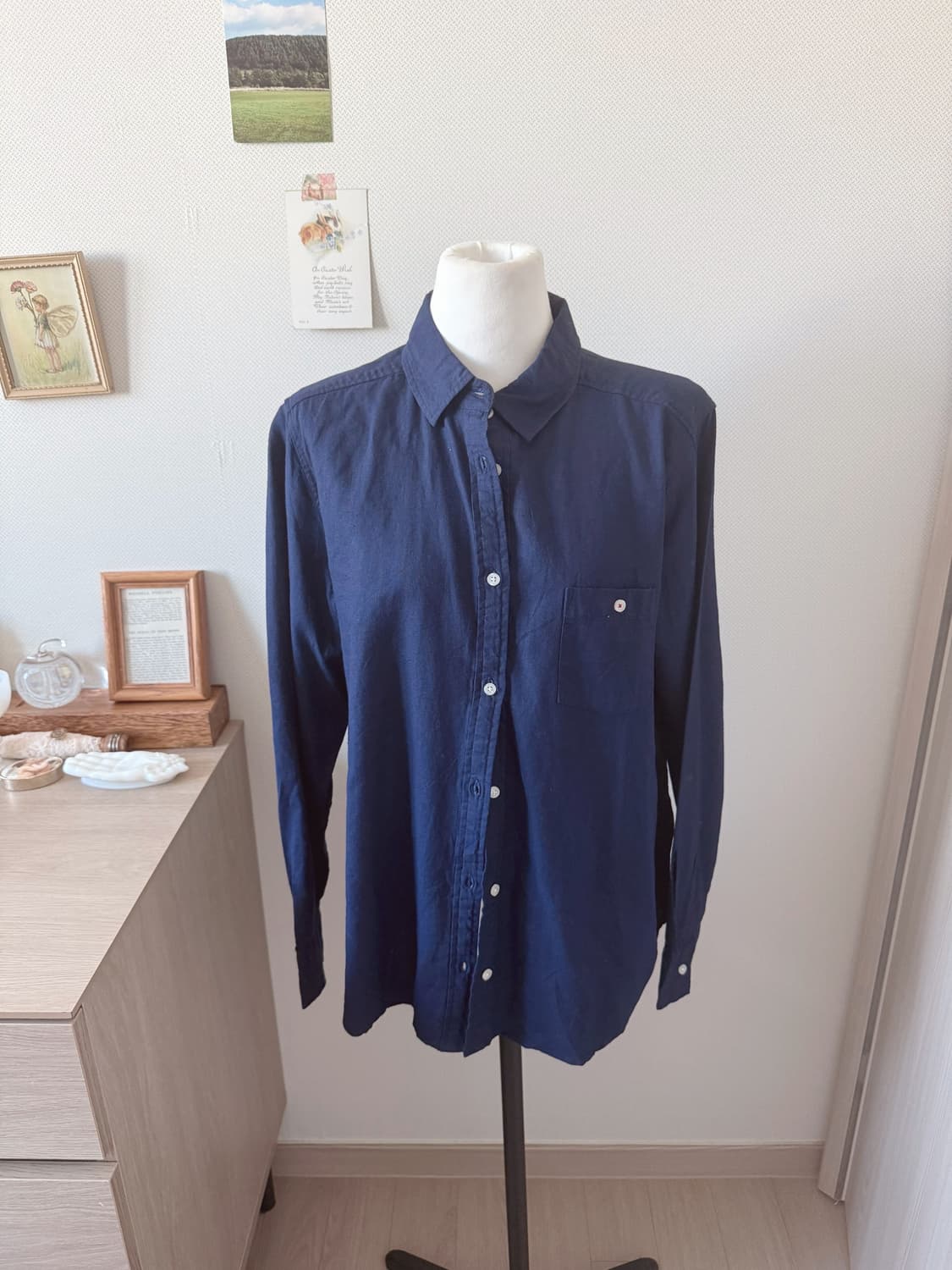 블루 린넨 셔츠 (새상품) 상품이미지1
