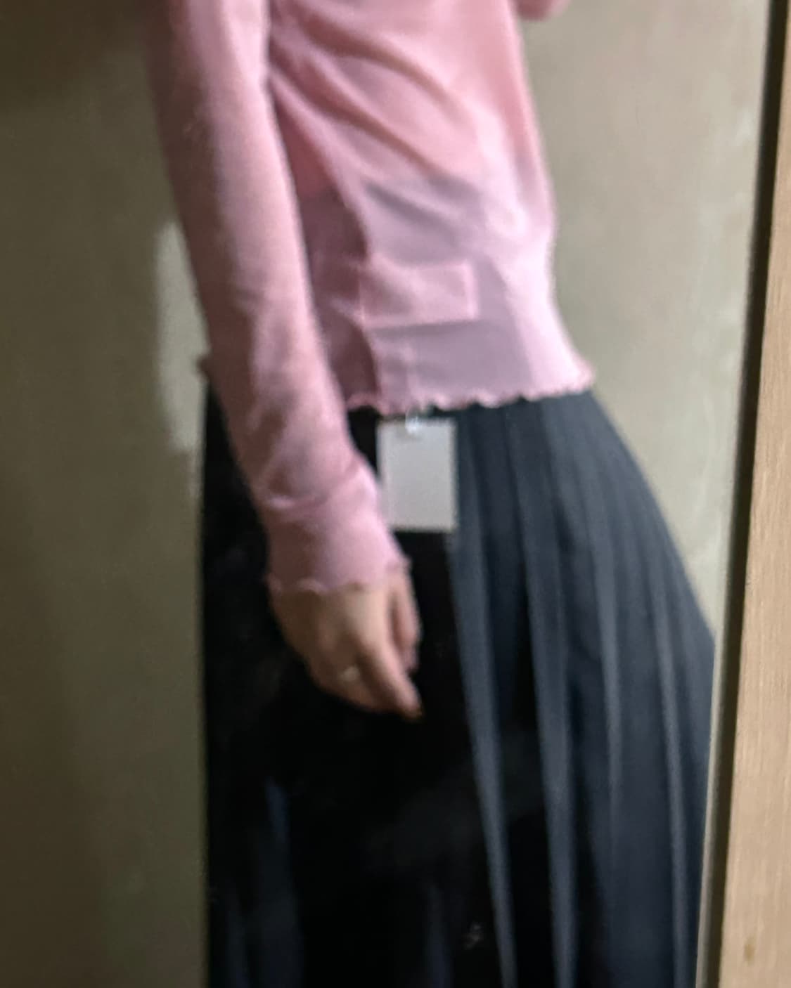 핑크 매쉬 롱슬리브 상품이미지4