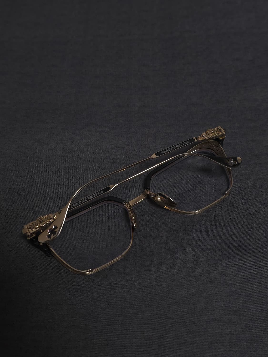 [OS] 크롬하츠 르그마 안경 매트블랙 골드 상품이미지4