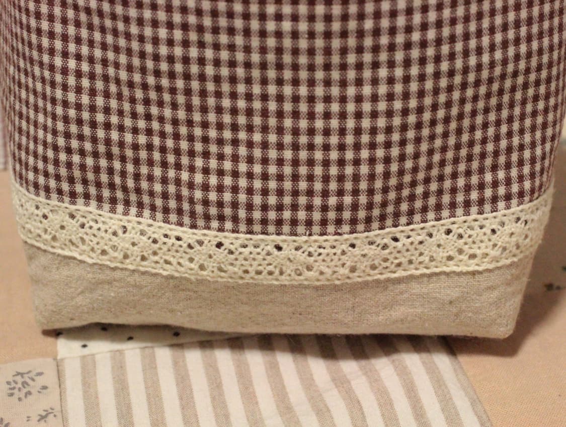 핸드메이드 패치워크 파우치 겸 패브릭 바구니 상품이미지10