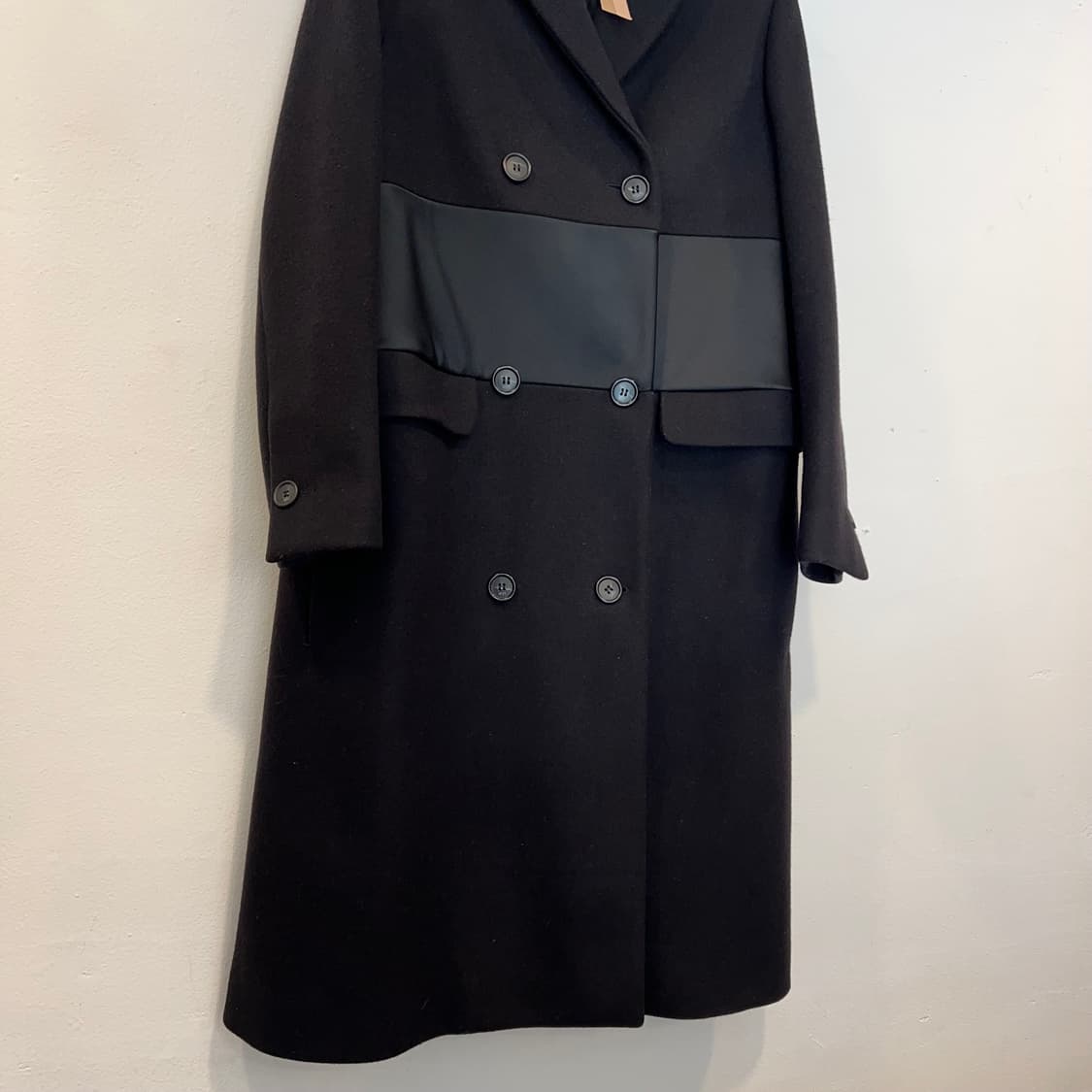 N21 블랙 울 코트 상품이미지3